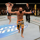 Johny Hendricks couldn't contain his excitement immediately after his fight with Georges St-Pierre in November. (Getty Images)