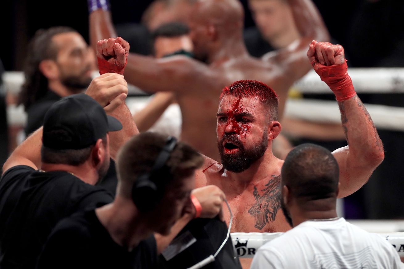 Mike Perry after his fight against Michael Page at BKFC:London in August. 