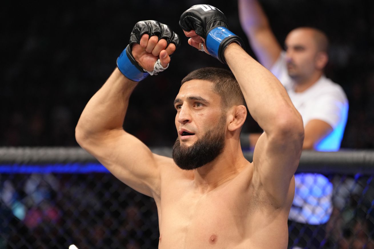 Khamzat Chimaev at UFC 273. 