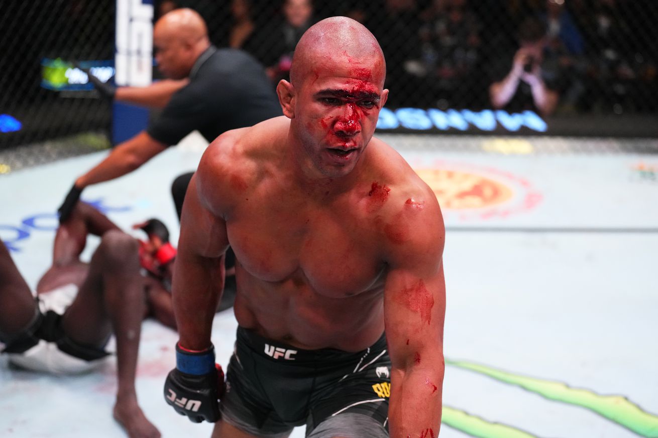 Gregory Rodrigues after his TKO win over Chidi Njokuani. 