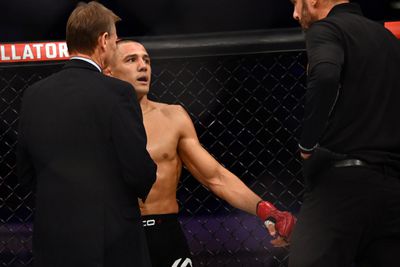 Aaron Pico’s dislocated shoulder at Bellator 286. 