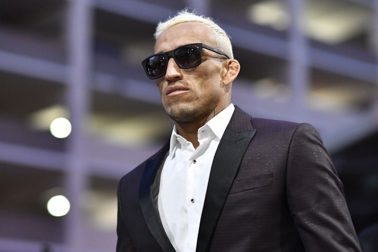 Charles Oliveira at the UFC 259 press conference.