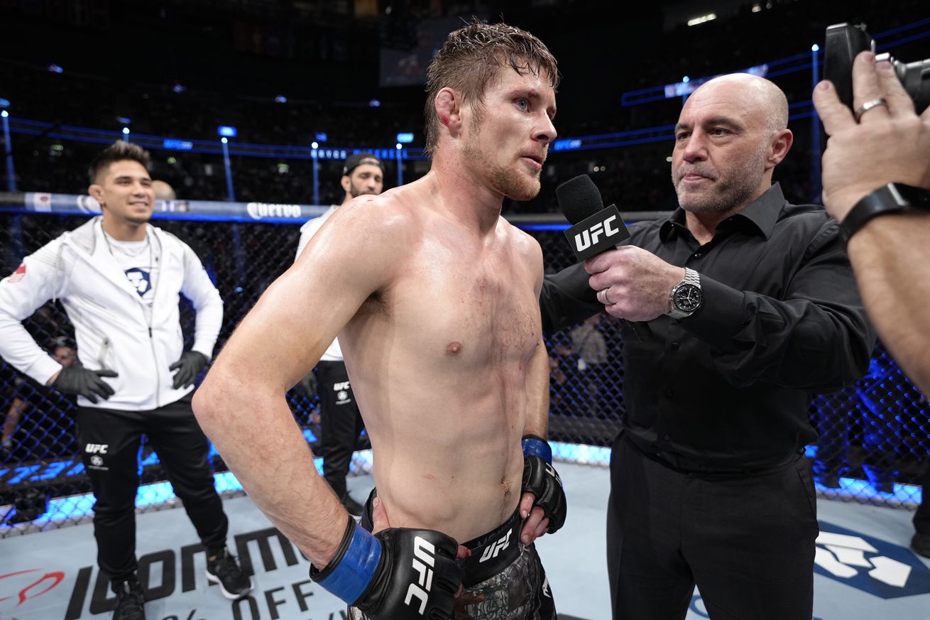 Bryce Mitchell talks to Joe Rogan following his victory at UFC 272.