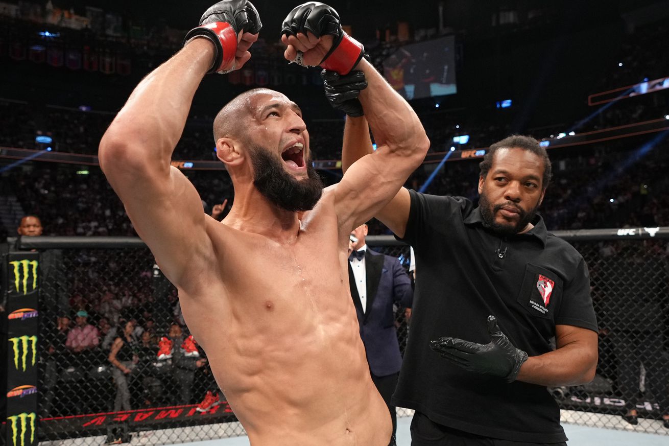Khamzat Chimaev at UFC 279. 
