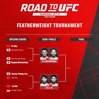 Road to UFC Brackets