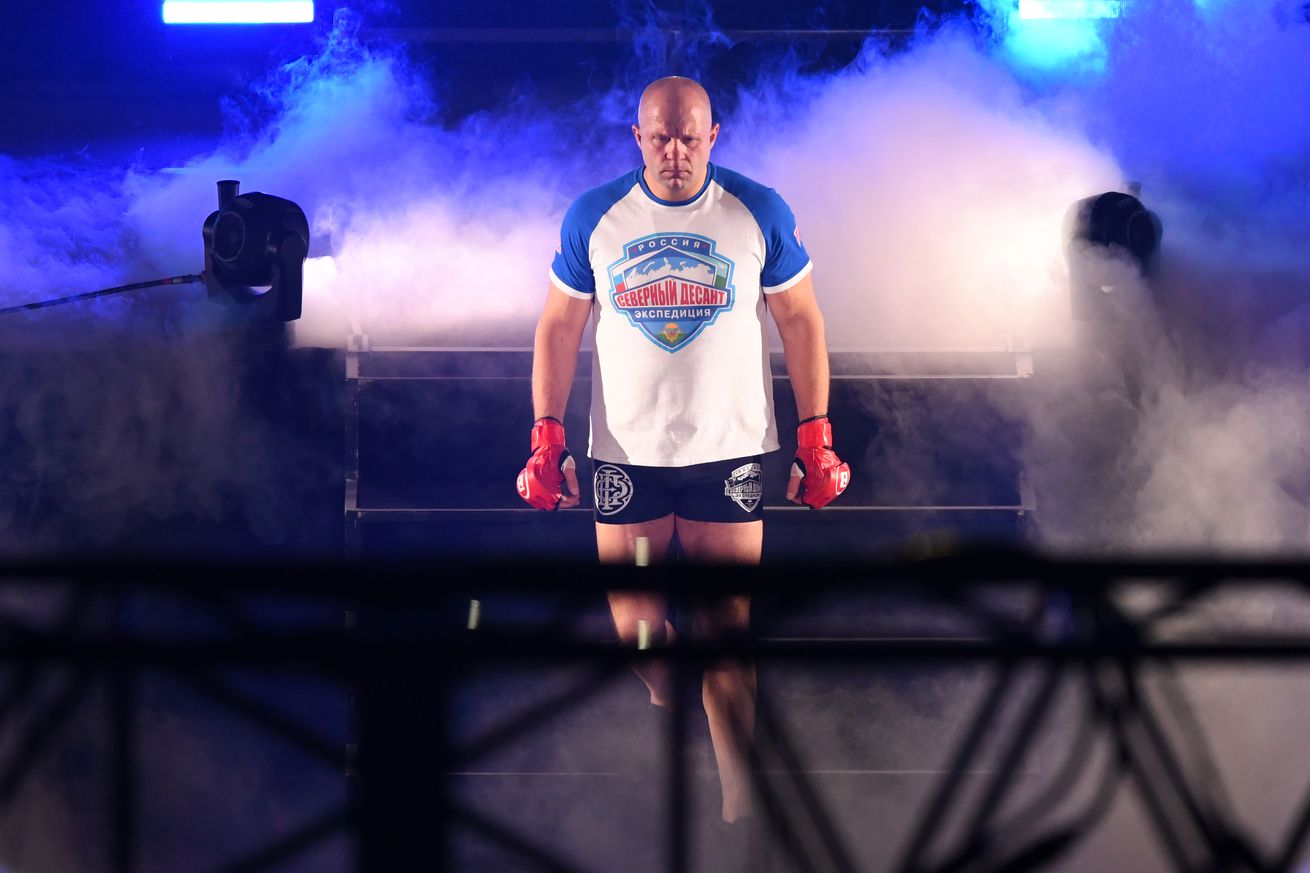 Fedor Emelianenko at Bellator Japan in 2019. 