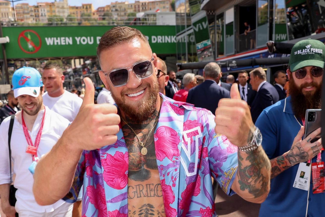 UFC star Conor McGregor at the F1 Grand Prix of Monaco.