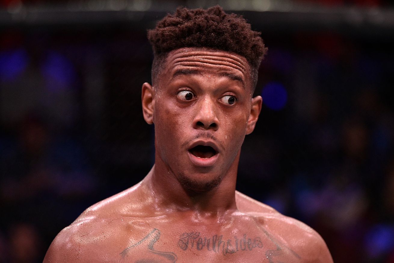 Jamahal Hill during his Contender Series bout in 2019. 