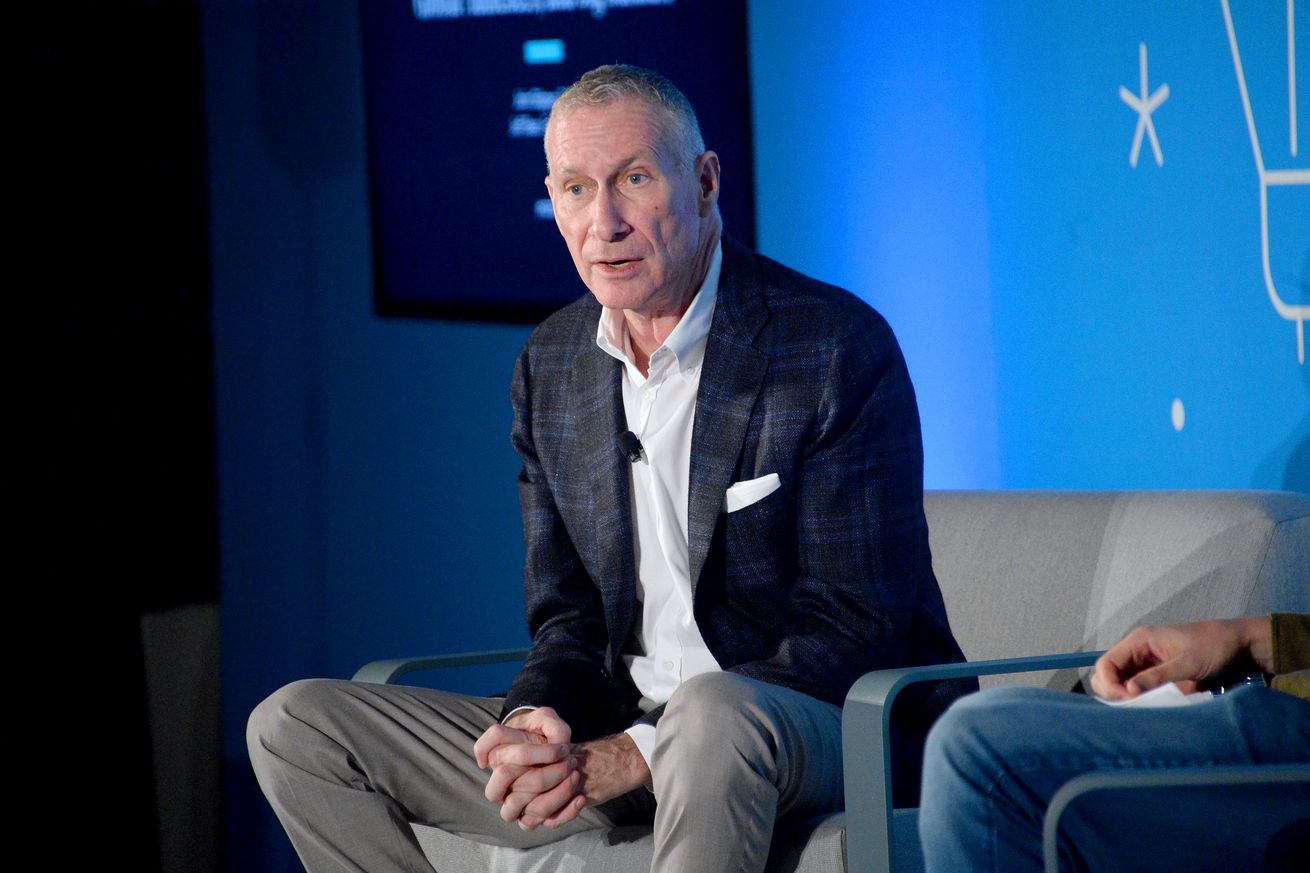 Former DAZN &amp; ESPN executive John Skipper speaks at a 2019 conference.