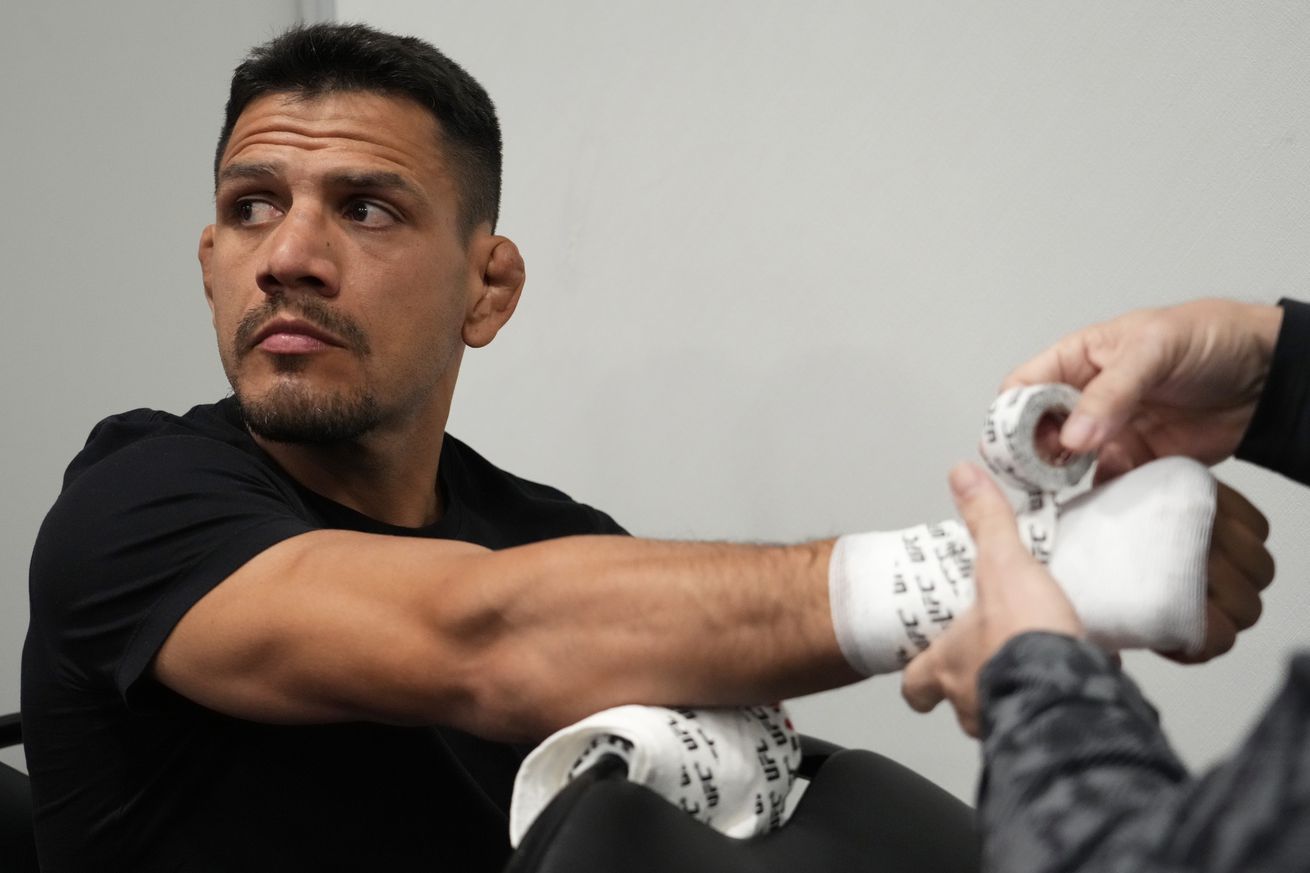 Rafael Dos Anjos at UFC 272. 
