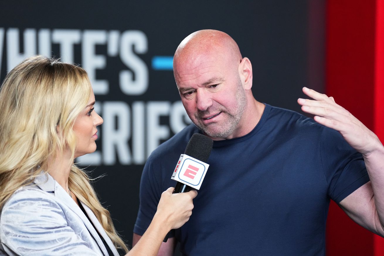Dana White at a Contender Series event.