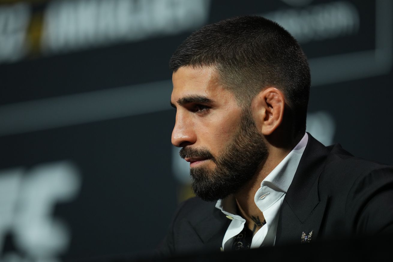 Ilia Topuria at the UFC 282 press conference.