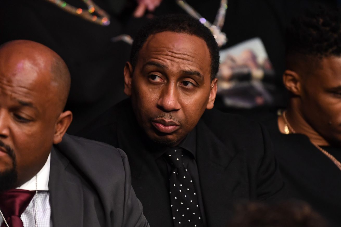 Stephen A. Smith in attendance at UFC Fight Night: VanZant vs. Ostovich in 2019.