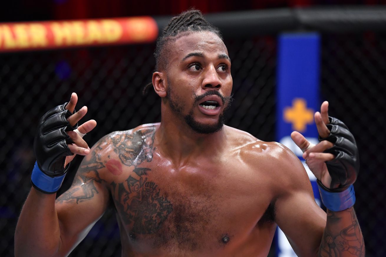 Joseph Holmes after his Contender Series appearance in 2021. 