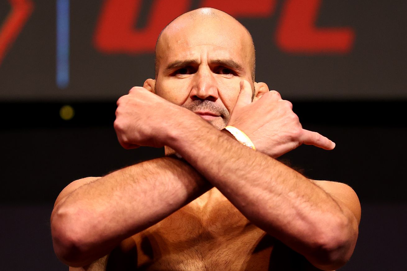 Glover Teixeira when he weighed in at UFC 275.