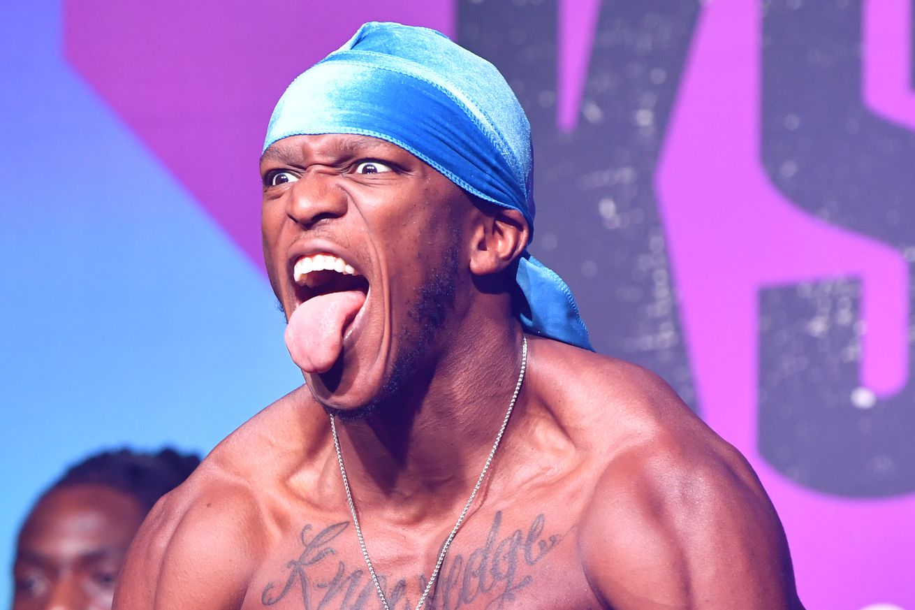KSI when he weighed in for his pro debut in August 2022.