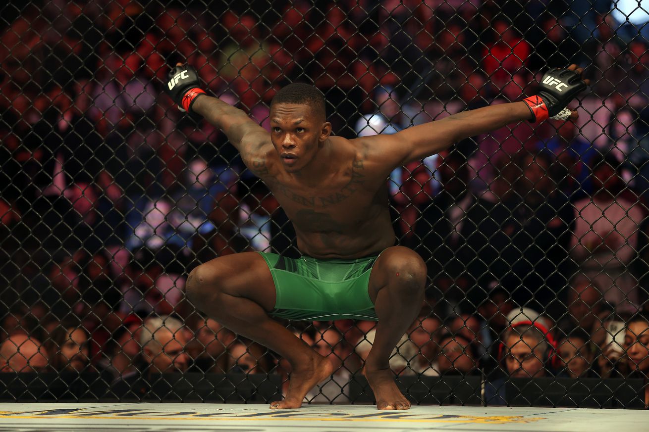 Israel Adesanya at UFC 281 in November. 