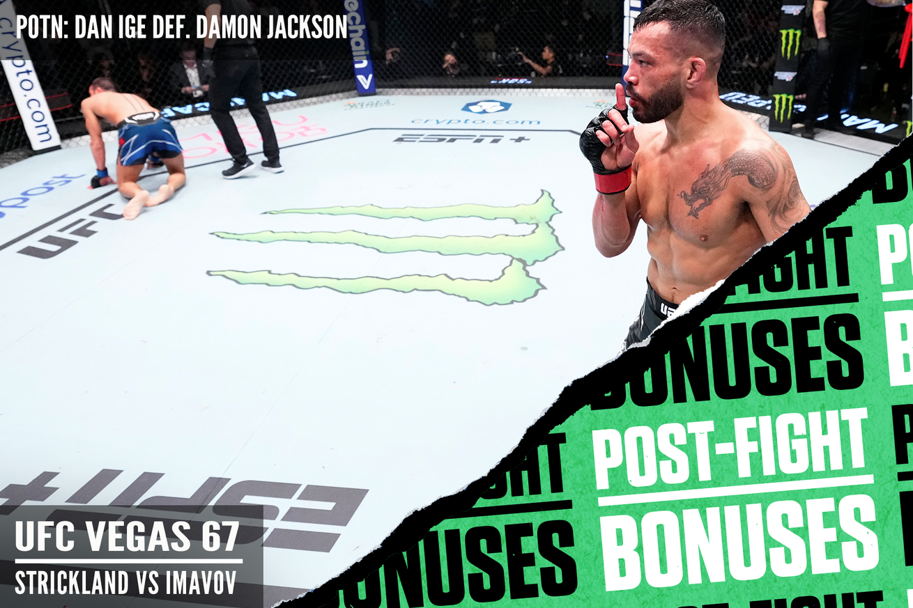 UFC Fight Night, UFC Vegas 67, Sean Strickland vs Nassourdine Imavov, UFC Post Fight Bonuses, Bloody Elbow Feature, Allan Nascimento, Umar Nurmagomedov, Roman Kopylov, Dan Ige