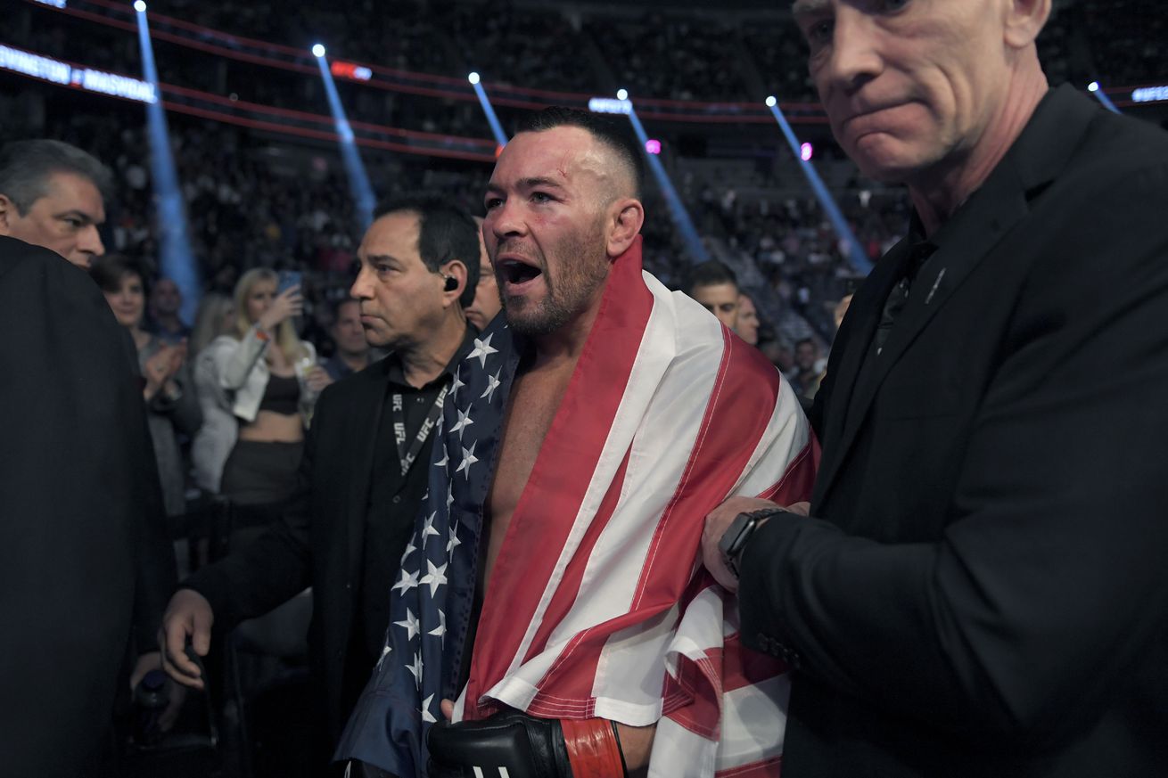 Colby Covington after UFC 272 in March 2022. 