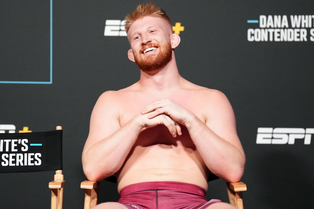 Bo Nickal backstage at Contender Series on Sept. 27, 2022. 