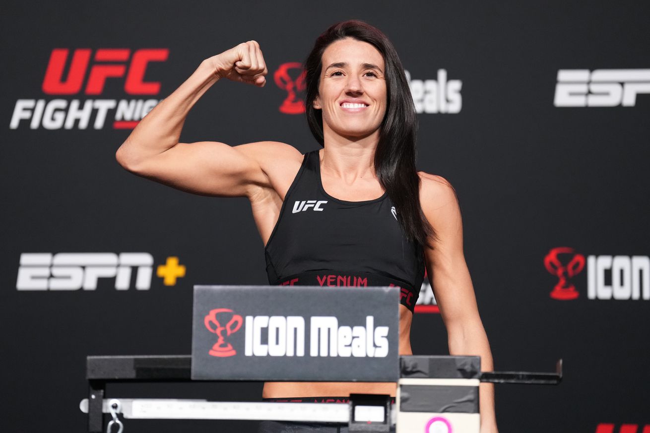 Marina Rodriguez at weigh-ins for UFC Vegas 64.