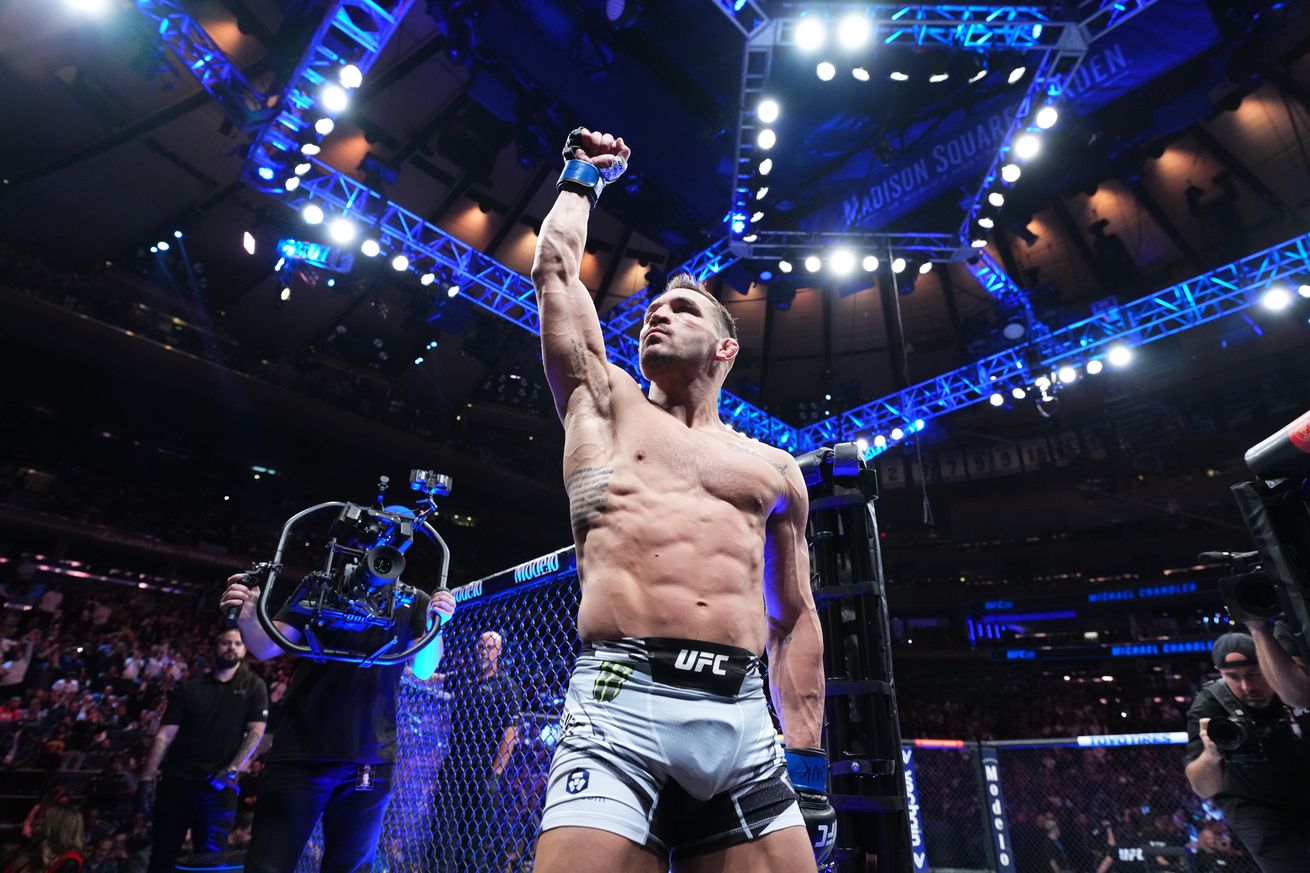 Michael Chandler at UFC 281 this past November. 