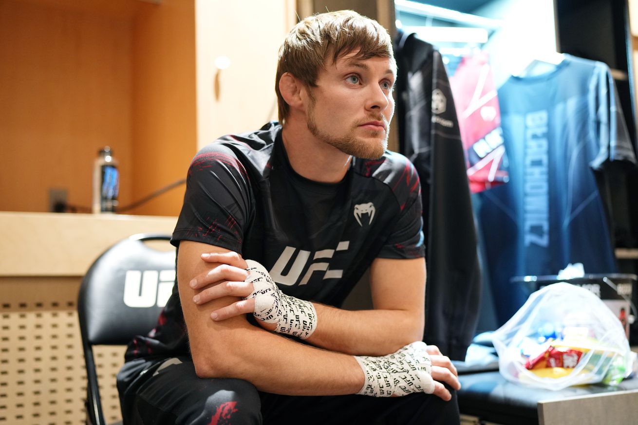 Bryce Mitchell backstage at UFC 282 in Dec. 2022.