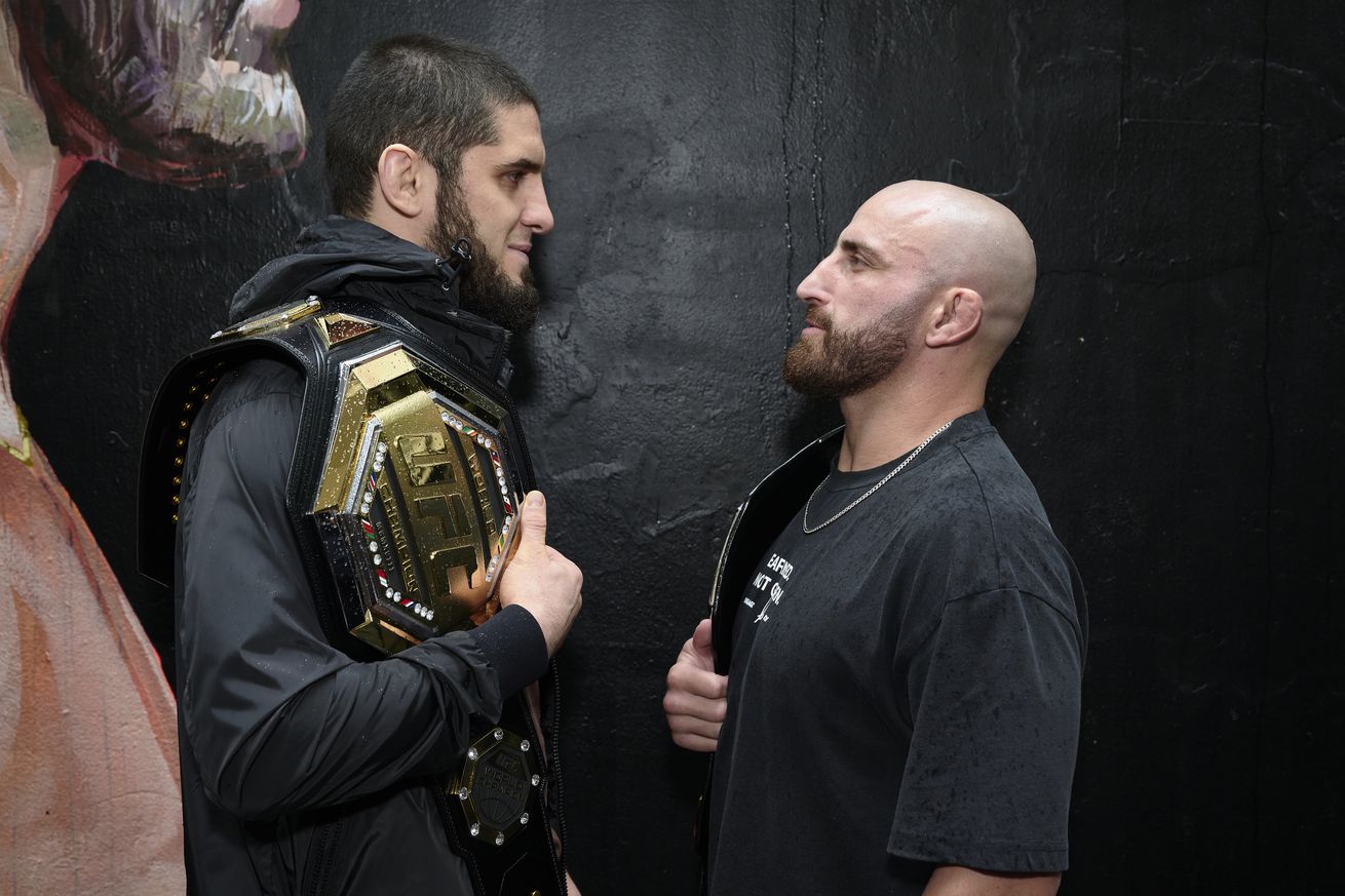 Islam Makhachev v Alex Volkanovski UFC284 Media Opportunity