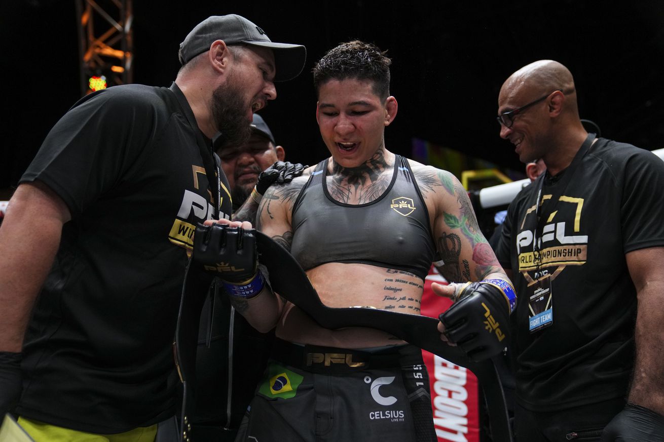 Larissa Pacheco after PFL 10 in 2022. 