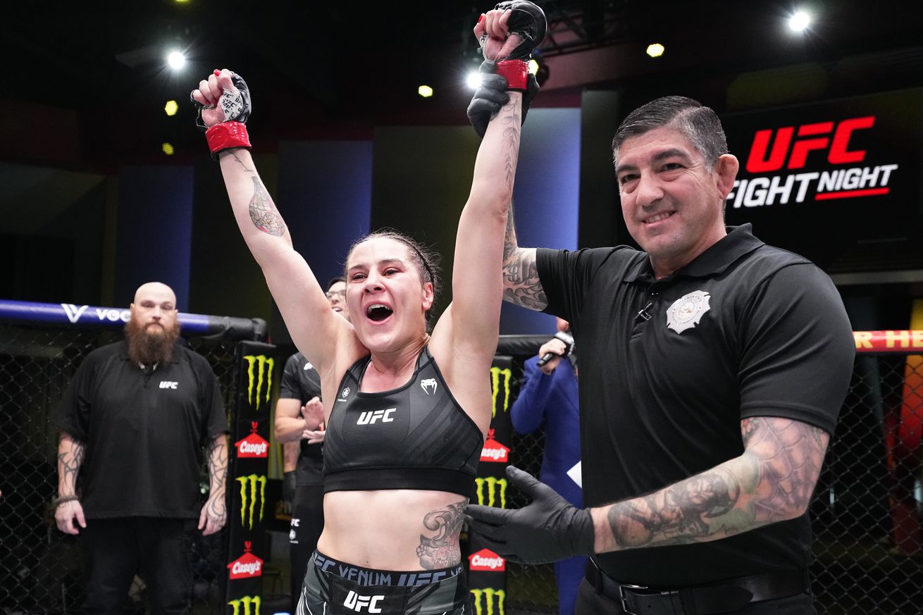 Jennifer Maia defeated Maryna Moroz at UFC Vegas 65.