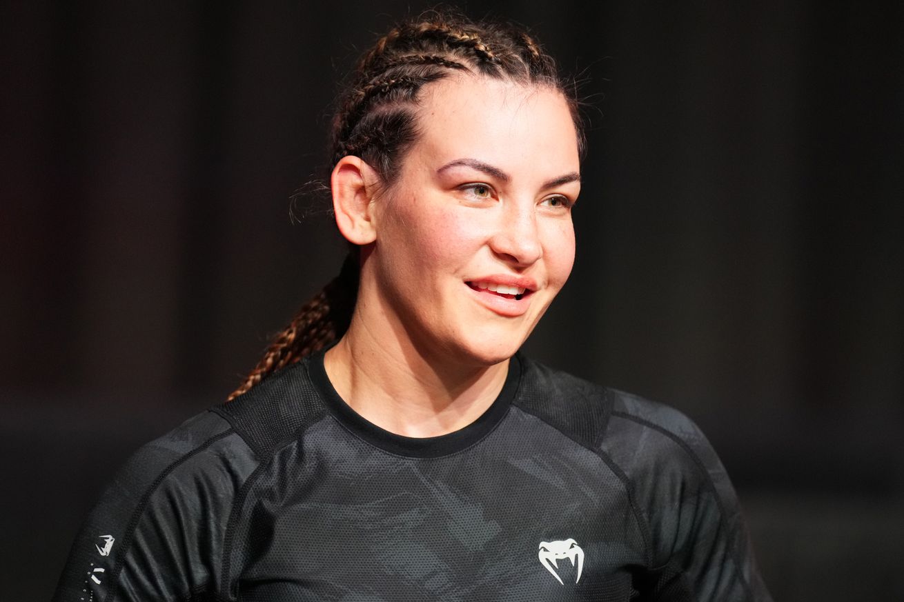 Miesha Tate at the UFC Fight Pass Invitational 3 in Dec. 2022. 