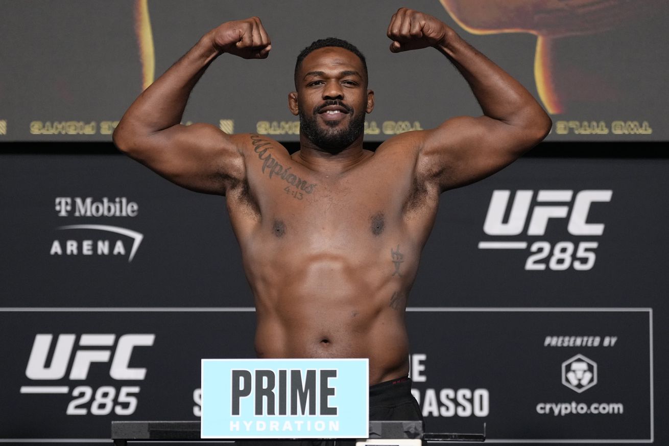 Jon Jones at the UFC 285 Official Weigh-in