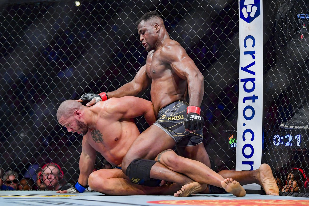 Former UFC heavyweight champion Francis Ngannou does not get mentioned during the UFC 285 Countdown video