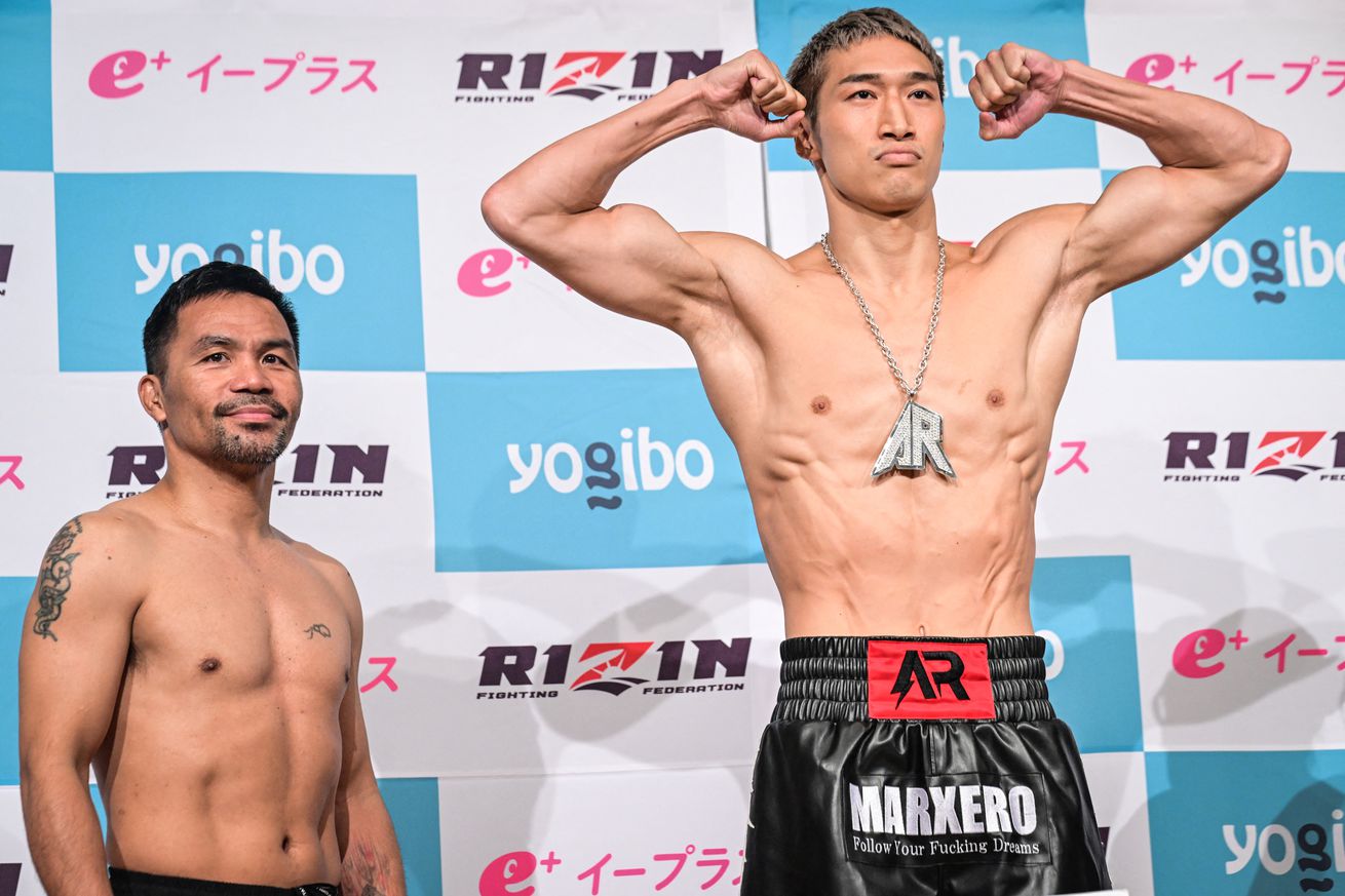 Manny Pacquiao and Rukiya Anpo at Super Rizin 3