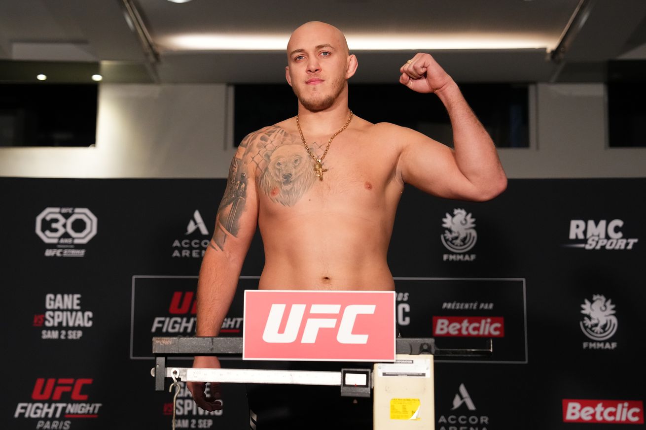 Serghei Spivac at UFC Vegas 95