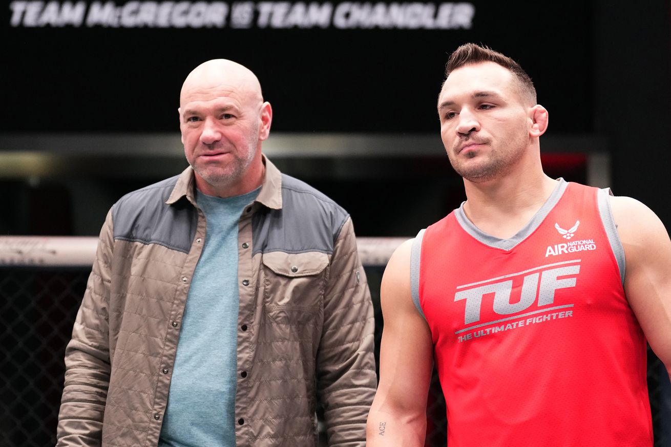 Dana White and Michael Chandler