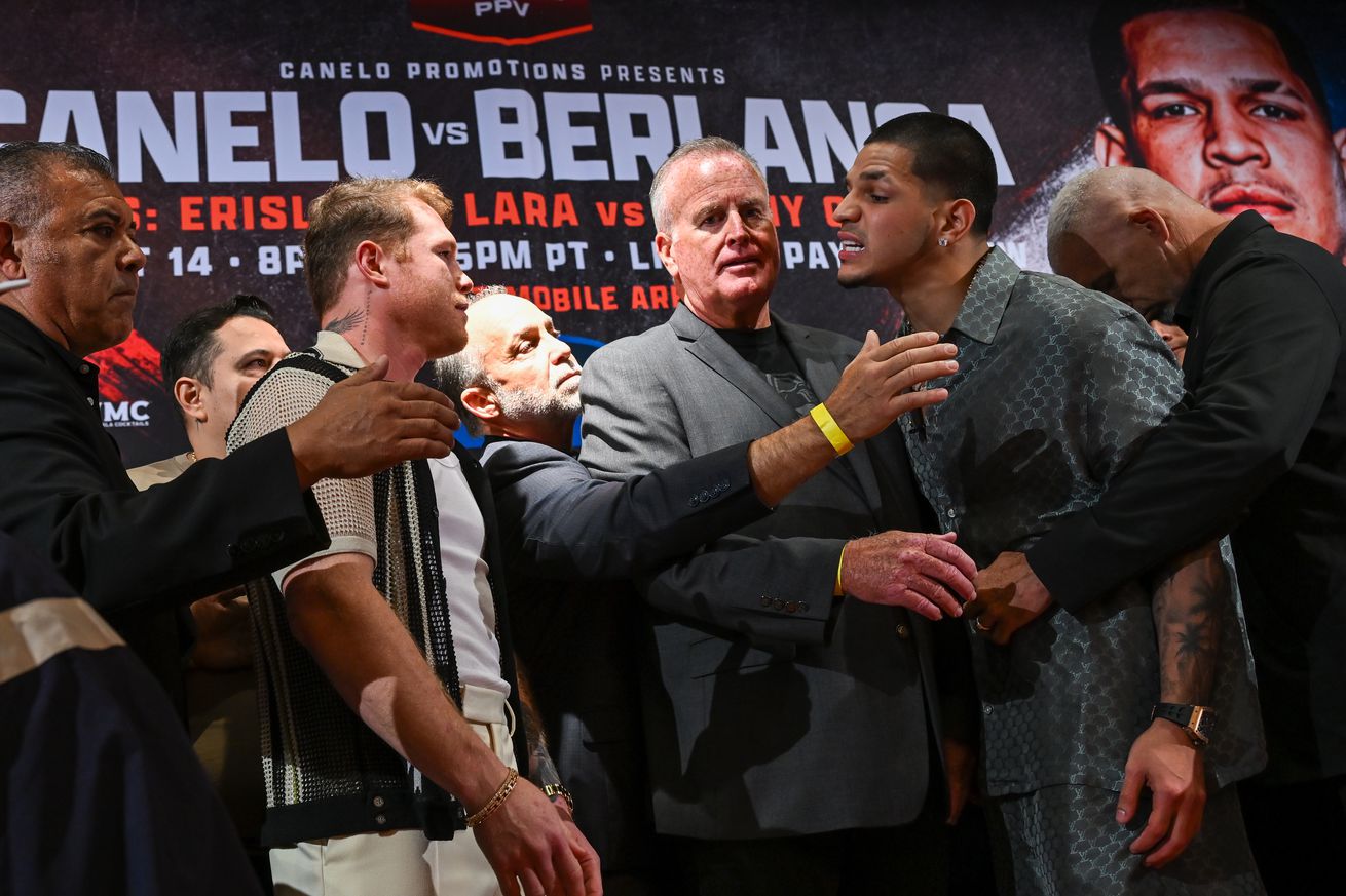 Canelo Alvarez and Edgar Berlanga