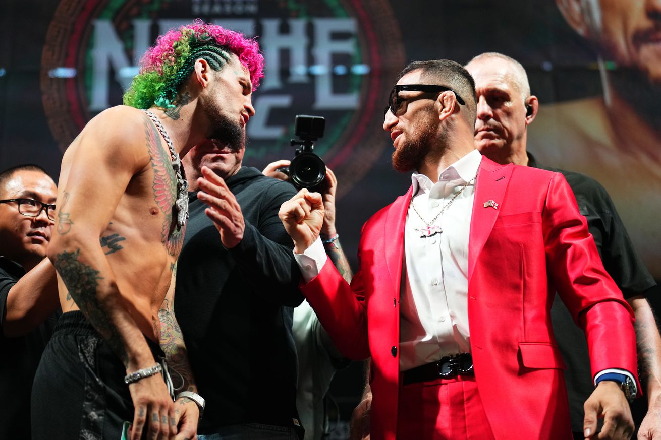 Sean O’Malley and Merab Dvalishvili face off ahead of UFC 306