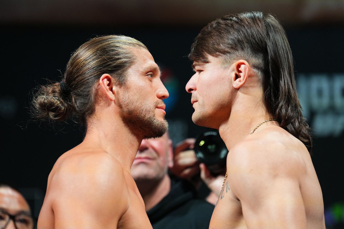 Brian Ortega and Diego Lopes face off ahead of UFC 306