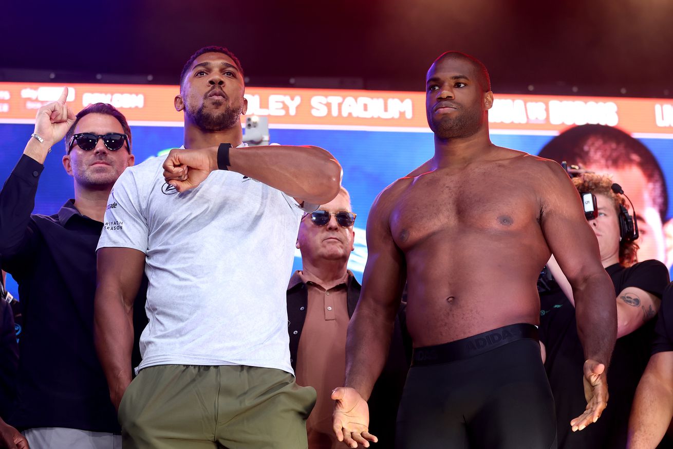 Anthony Joshua v Daniel Dubois: Riyadh Season - Wembley Edition Weigh-In