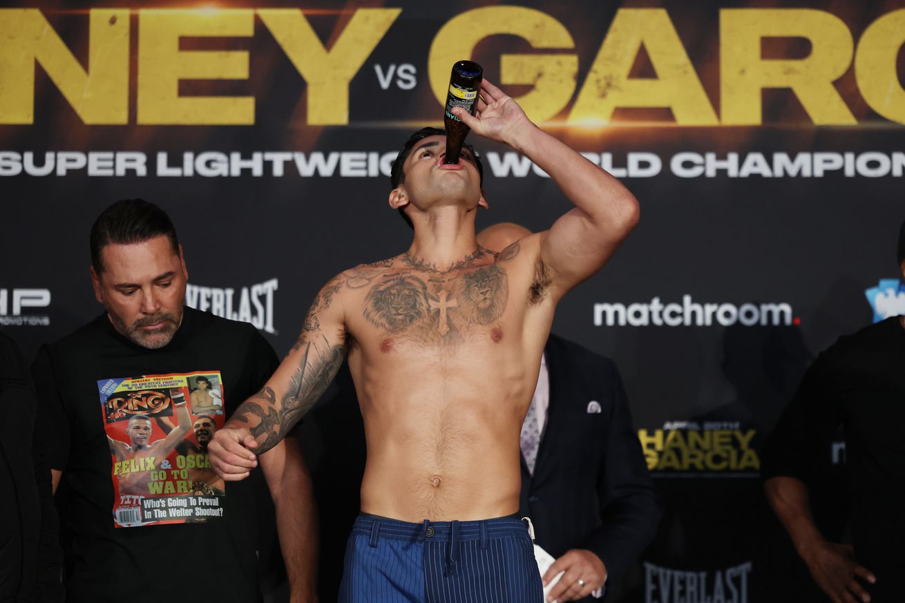 Devin Haney v Ryan Garcia - Weigh-in